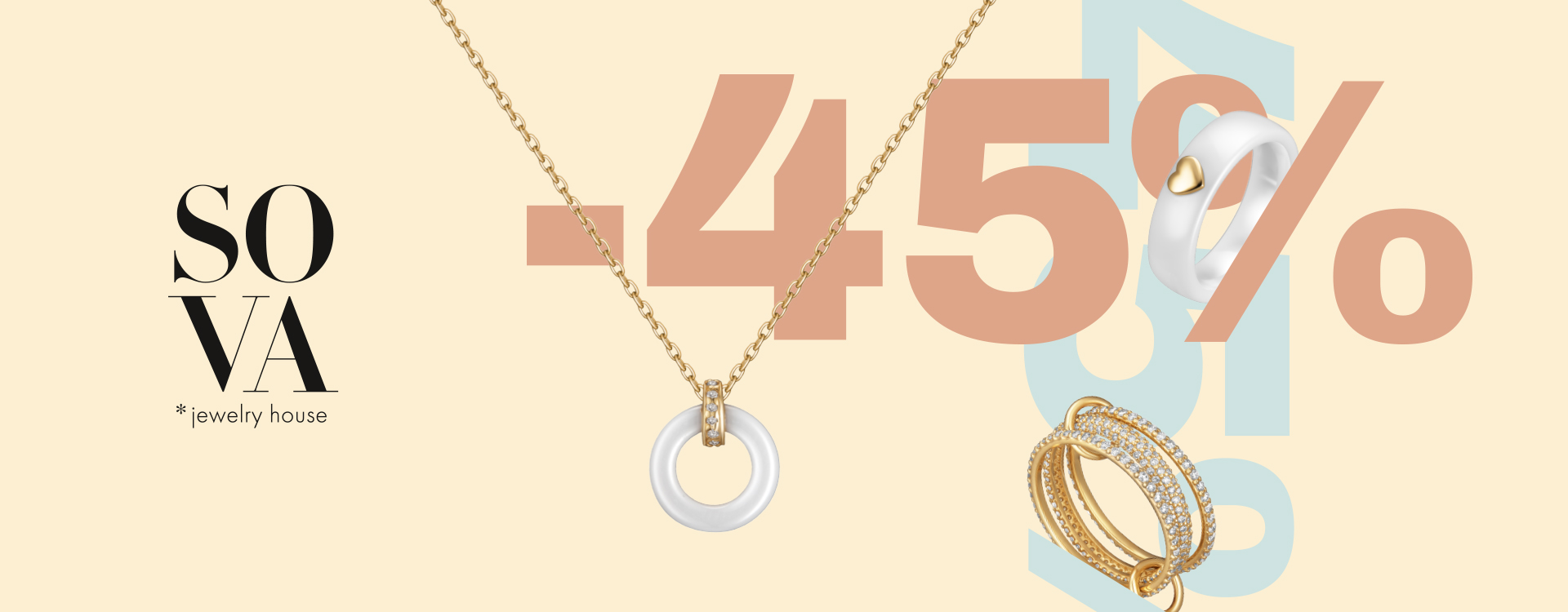 Discounts up to -45% on jewelry at SOVA